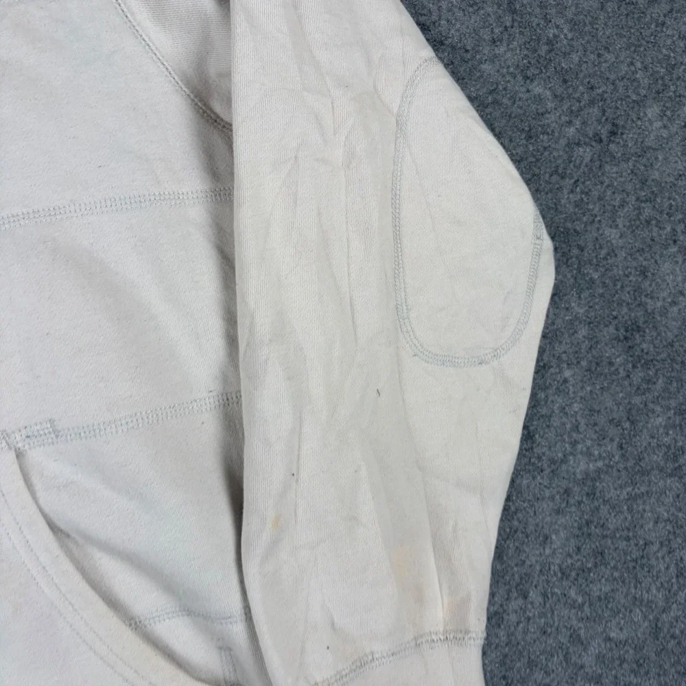 The North Face Full Zip Hoodie Mens XXL Cream Sherpa Lined Heavyweight Jacket‎